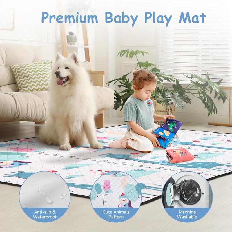 Parque infantil extragrande Benazcap con alfombra, libre de BPA, diseño seguro sin huecos para diversión en interiores y exteriores, regalo para futuras mamás, parque infantil gris con valla resistente.