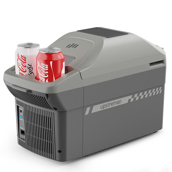 Nevera portátil eléctrica de 10 cuartos con función de enfriamiento y calentamiento, con adaptador de 12 V para coche, ideal para camping, viajes y barcos. Mininevera compacta con doble función de enfriamiento/calefacción y correa para el hombro AR11.