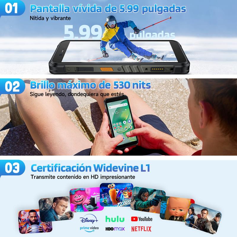 Envío Rápido¡El celular más ruidoso!  Ulefone RugKing con sonido de 126dB es perfecto para albañiles y trabajo pesado. ¡Indestructible y suena como bocina!-