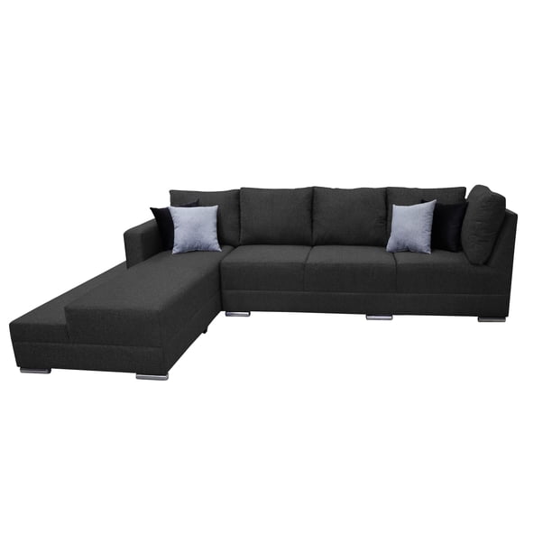 Sala esquinera en U El Bazar Store modelo Corbel gris oxford 4 salas en 1