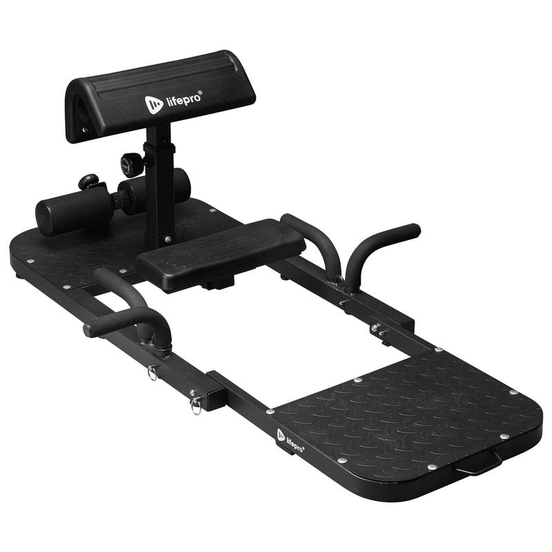 Máquina de elevación de cadera LifePro GluteBlast - Estación de gimnasio plegable para el hogar para tonificar glúteos y brindar soporte lumbar | Equipo de entrenamiento ajustable con GARANTÍA DE POR VIDA