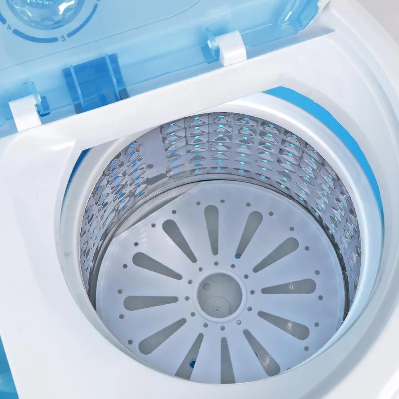 Lavadora-secadora semiautomática portátil compacta - Capacidad de 4.5 kg (9.9 lbs) Lavadora de carga superior con lavadora, centrifugadora, bomba de drenaje por gravedad, ligera para apartamentos