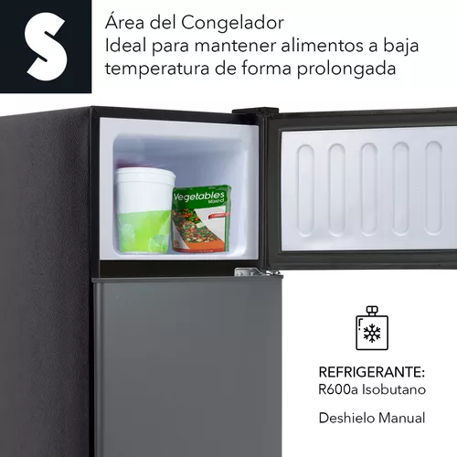Refrigerador Frigobar Congelador 2 Puertas 86l 3 Pies 127v
