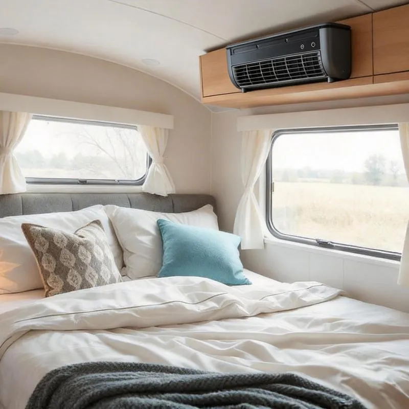 Ventilador portátil recargable con función de nebulización de hielo | Se puede usar de pie o montado en la pared | Potente flujo de aire y función de humidificación, incluye control remoto, ideal para la cocina, exteriores y caravanas | Batería de alto re