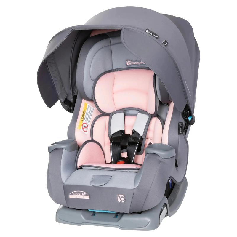 Silla de auto infantil convertible ajustable 4 en 1 Baby Trend® Cover Me™ con capota integrada y protección contra impactos laterales.