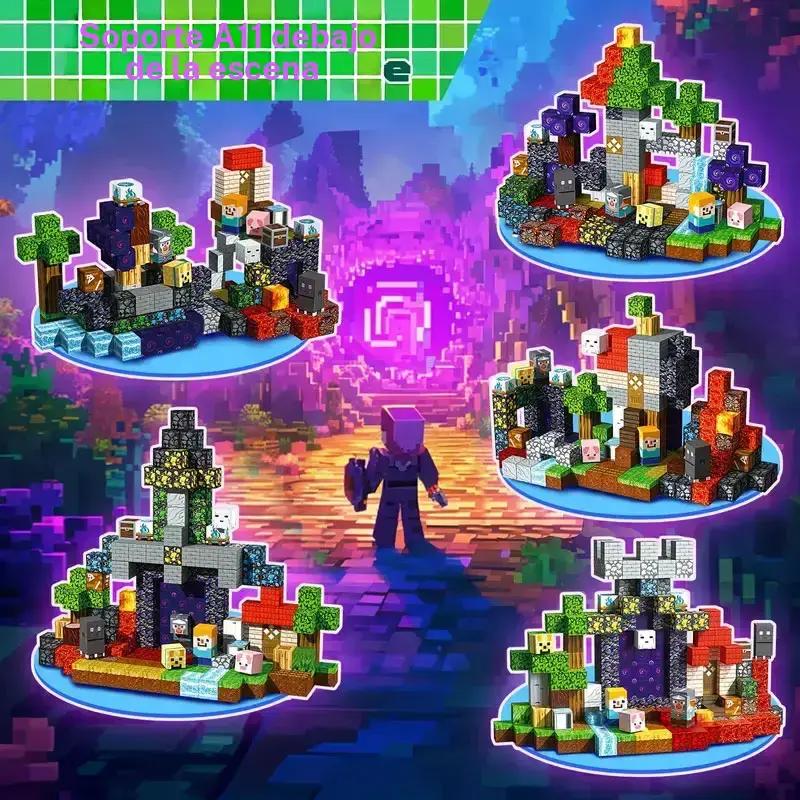 Set de 200 piezas de Bloques de Construcción Magnéticos para Niños de 3 a 8 años, Juguete Educativo STEM Montessori, Juego Sensorial y Regalo de Aprendizaje