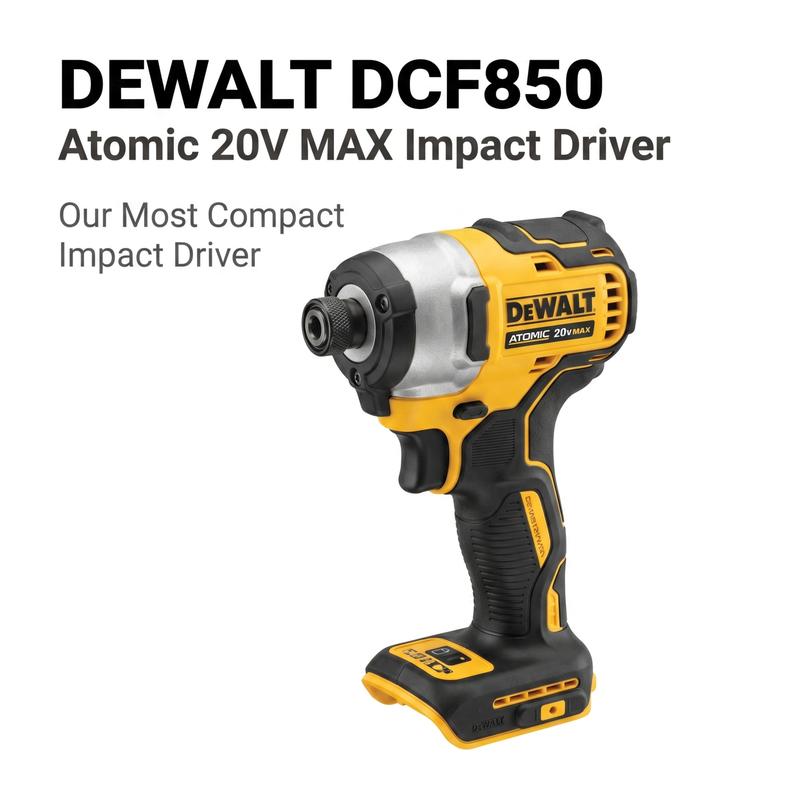 Kit de herramientas inalámbricas DCF805 y DCF850: destornillador inalámbrico, destornillador, nivel láser de líneas cruzadas, broca multifuncional, llave de extensión para construcción, proyectos de bricolaje y mantenimiento.