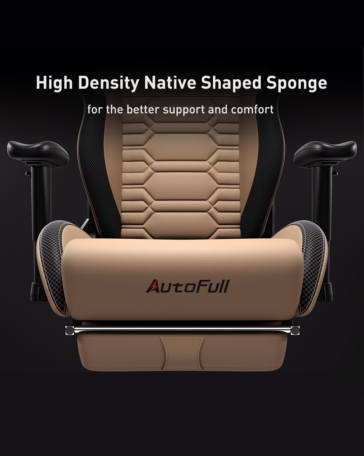 AutoFull Silla Gaming Silla Gamer Ergonómica Silla de Oficina Cuero de PU Silla de Escritorio,Altura e inclinación Ajustables,Reposacabezas y Soporte Lumbar,Reposapiés, (Gris)