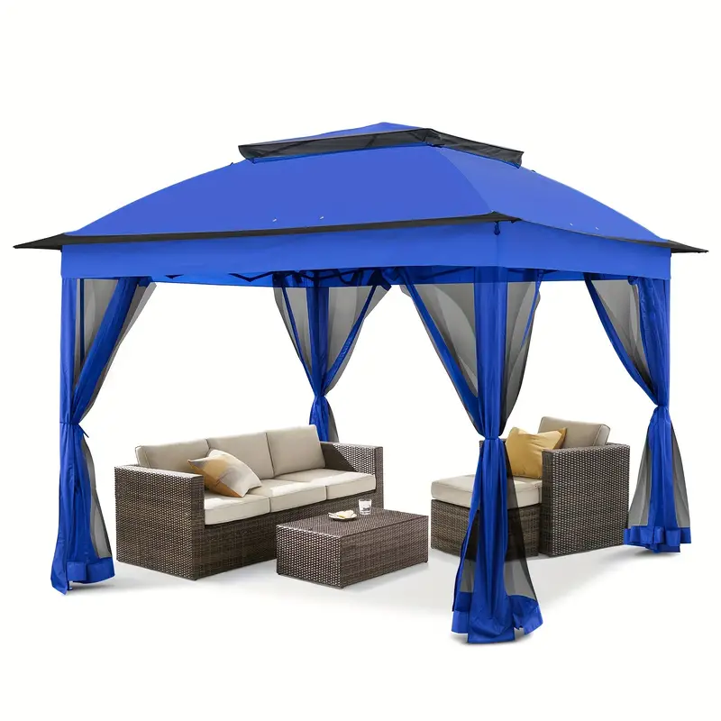 Carpa Gazebo Instantánea Emergente de 11x11 con Mosquitero