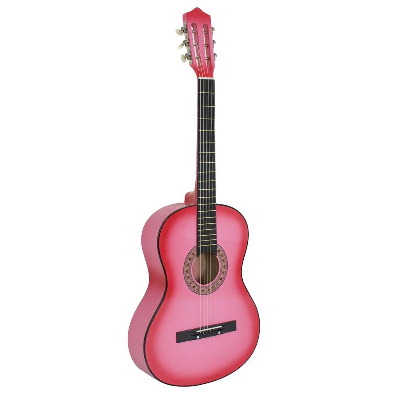 Guitarra acústica Segawe de 38" para principiantes - Juego completo con estuche, correa, afinador, púas y diseño fácil de transportar.