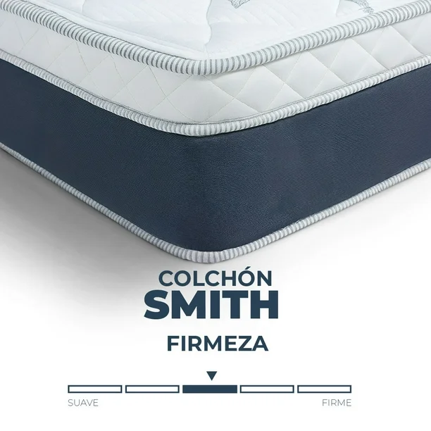 Paquete Colchon King Size + 2 Almohadas + Cubre Colchon + Sabanas Spring Air Smith