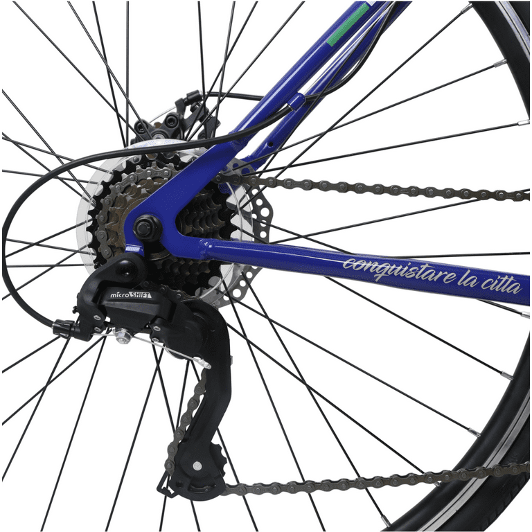 Bicicleta Hibrida R700C 7V Frenos de Disco azul 52
