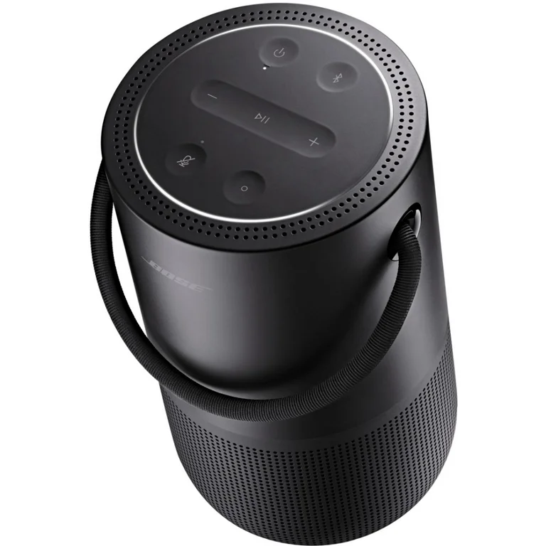 Bose - Altavoz portátil inteligente con Wi-Fi integrado, Bluetooth, Asistente de Google y Alexa Voice Control - Triple Black. Bose 829393-1100
