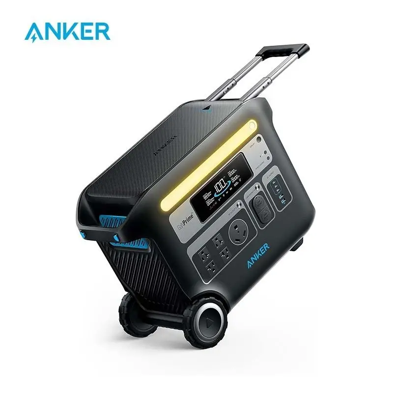 Estación de energía portátil Anker PowerHouse 767, generador solar de 2400 W con baterías LiFePO4 de vida útil 6 veces más larga, generador GaNPrime PowerHouse 2048 Wh para el hogar, camping al aire libre, RV (panel solar opcional)