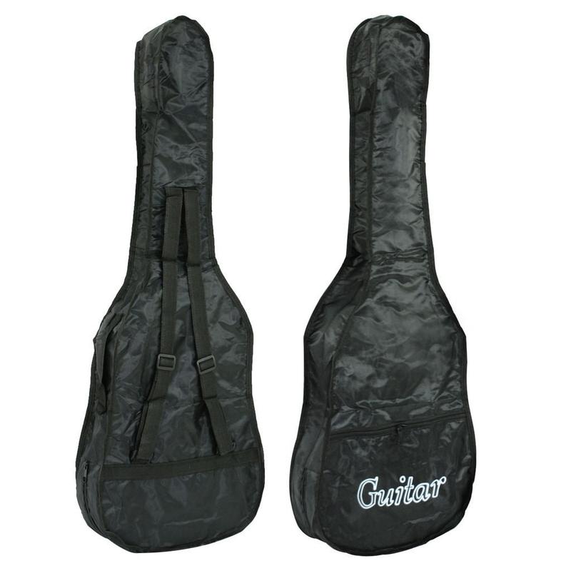 Guitarra acústica Segawe de 38" para principiantes - Juego completo con estuche, correa, afinador, púas y diseño fácil de transportar.