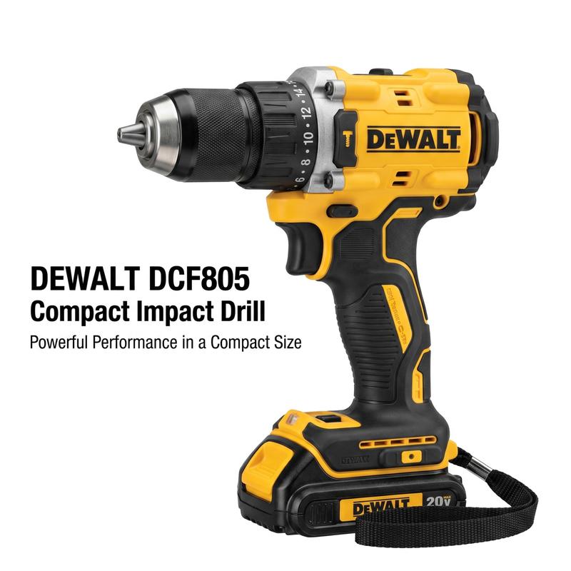 Kit de herramientas inalámbricas DCF805 y DCF850: destornillador inalámbrico, destornillador, nivel láser de líneas cruzadas, broca multifuncional, llave de extensión para construcción, proyectos de bricolaje y mantenimiento.