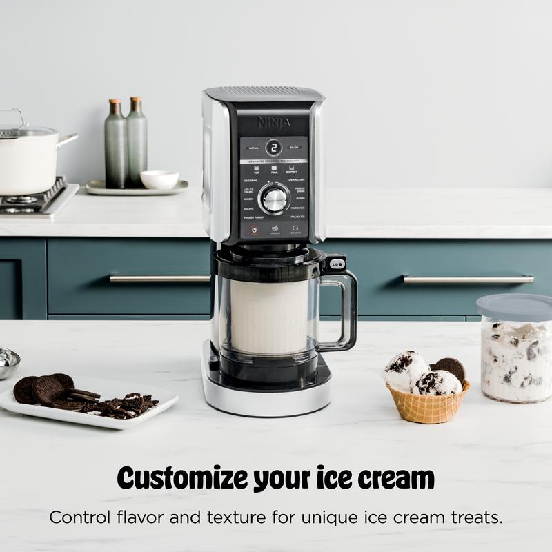 Máquina para hacer helados y postres congelados Ninja CREAMi XL Deluxe 11 en 1 - NC501