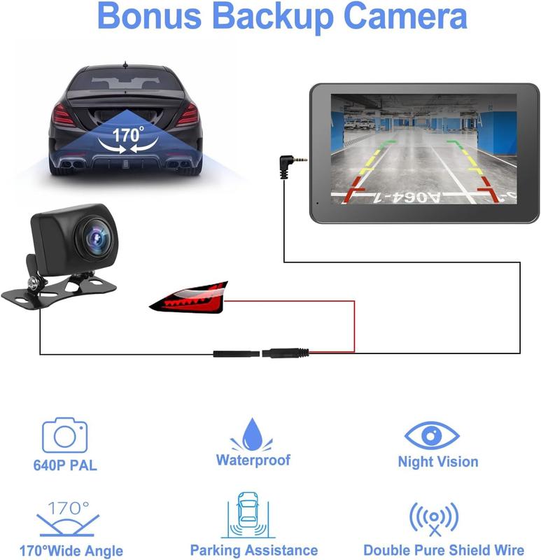【HiEHA | Abastecerse y Regalo del Día de la Madre】2026 Portátil inalámbrico Carplay y Android Auto Pantalla táctil de 7" Bluetooth 5.2 Carplay Pantalla con Mirror Link AUX FM para todos los vehículos