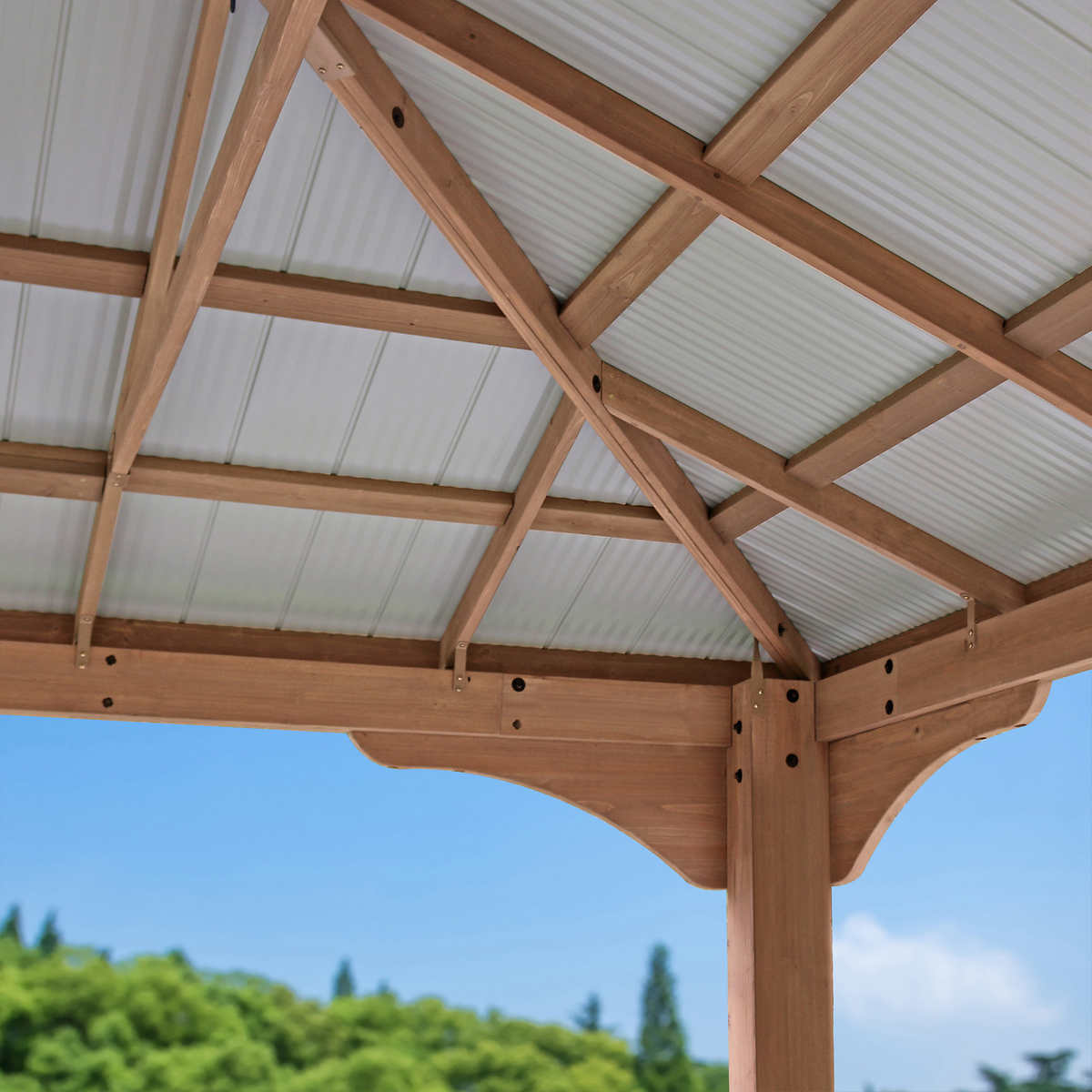 Yardistry 12’ x 14’ Grand Gazebo with Aluminum Roof