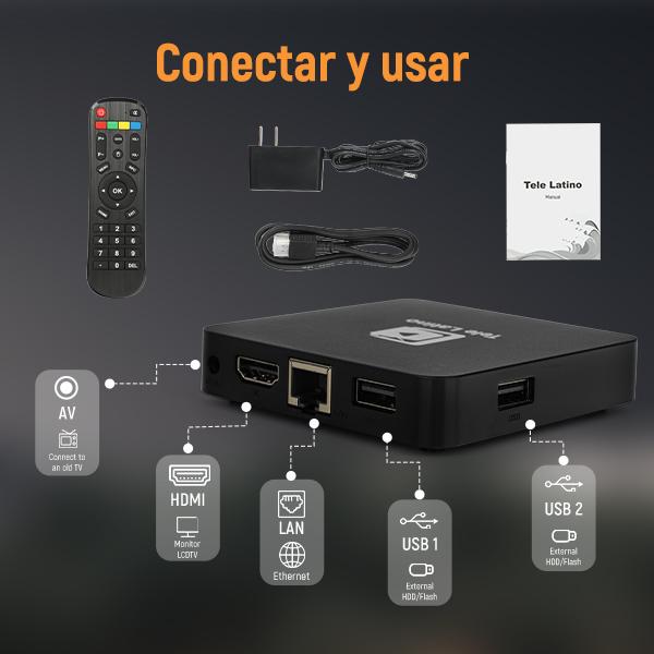 TV Box 4K Ultra HD y 3D, 2GB+16GB RAM, Android Streaming Player con HDMI, Diseño Compacto y Elegante, Compatible con Cualquier Televisor
