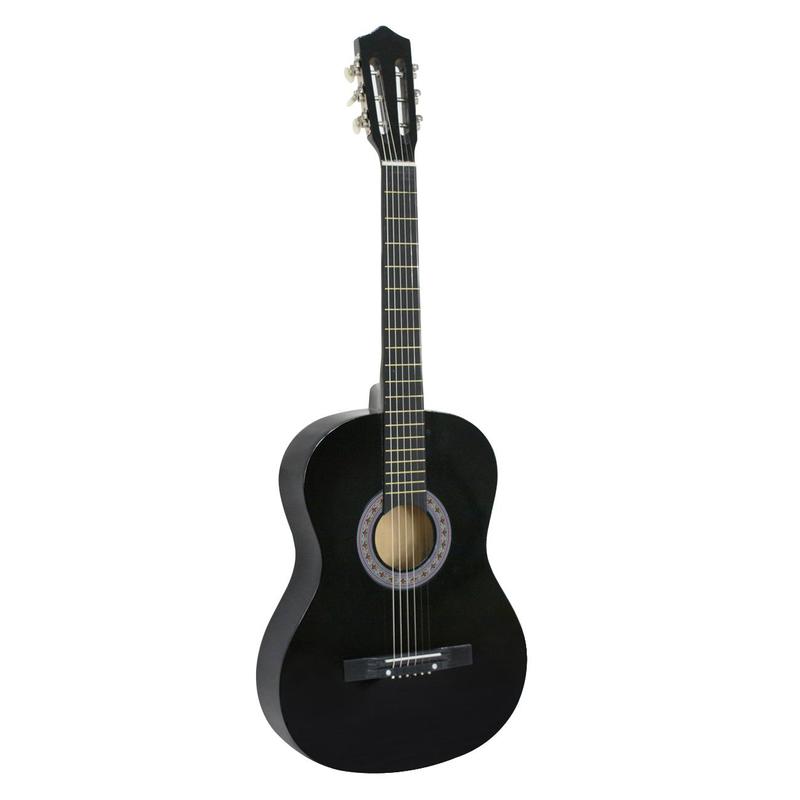 Guitarra acústica Segawe de 38" para principiantes - Juego completo con estuche, correa, afinador, púas y diseño fácil de transportar.