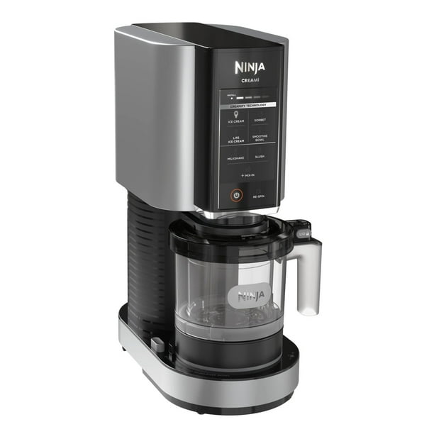 Máquina para Fabricar Helados Ninja Creami 7 Programas 2 Recipientes con Tapa Color Plata