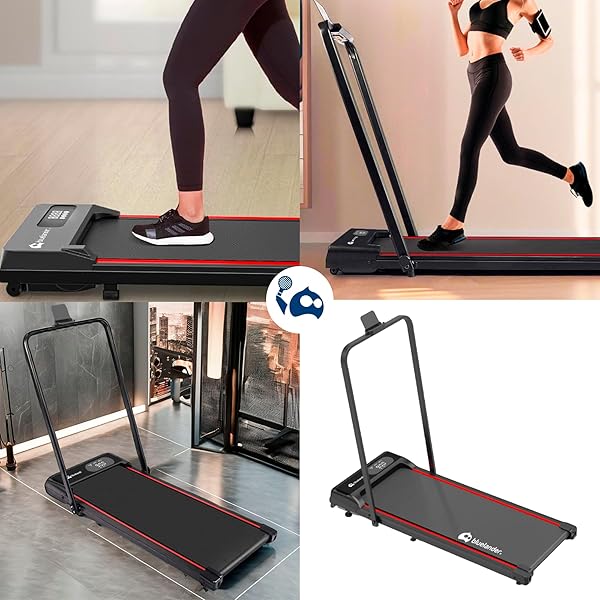 Caminadora Electrica, Walking Pad con Asa, 100 * 48 * 120 cm, 110 V, Pantalla Digital, Caminadora Plegable, Portatil, Ideal para Oficina, Hogar, Cinta para Caminar (Walking Pad con Asa)
