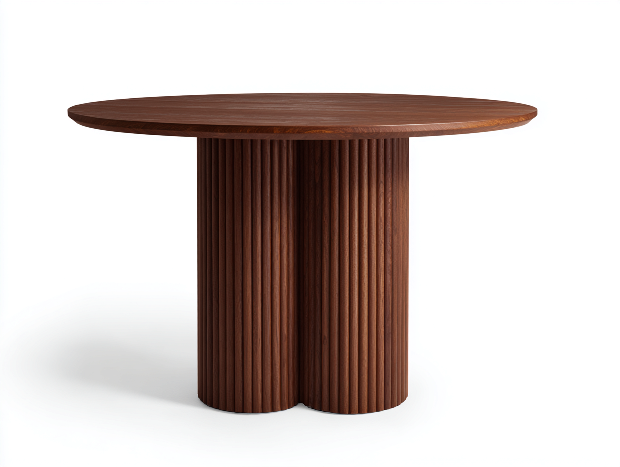 Mesas de jardín madera maciza 120x120x75 cm - Marrón - Diseño moderno-Pinemyden