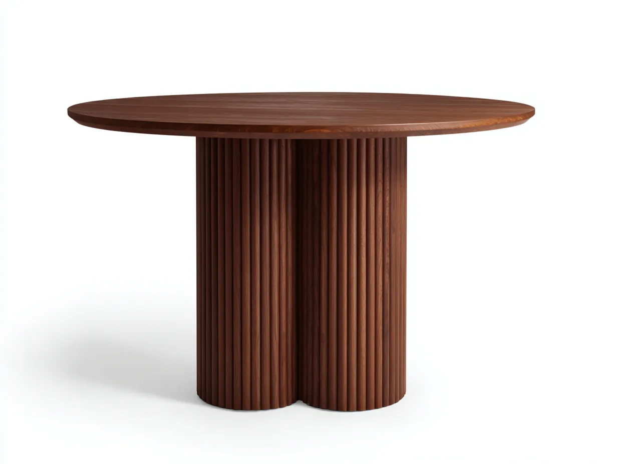 Mesas de jardín madera maciza 120x120x75 cm - Marrón - Diseño moderno-Pinemyden