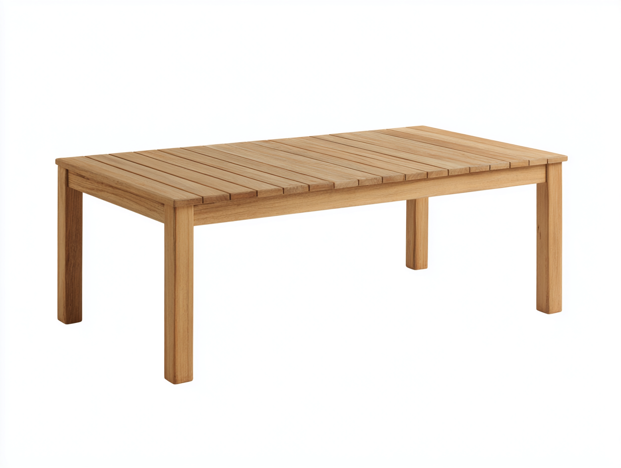 Mesas de jardín madera maciza 160x90x75 cm natural para exterior - diseño rectangular moderno-Pinemyden