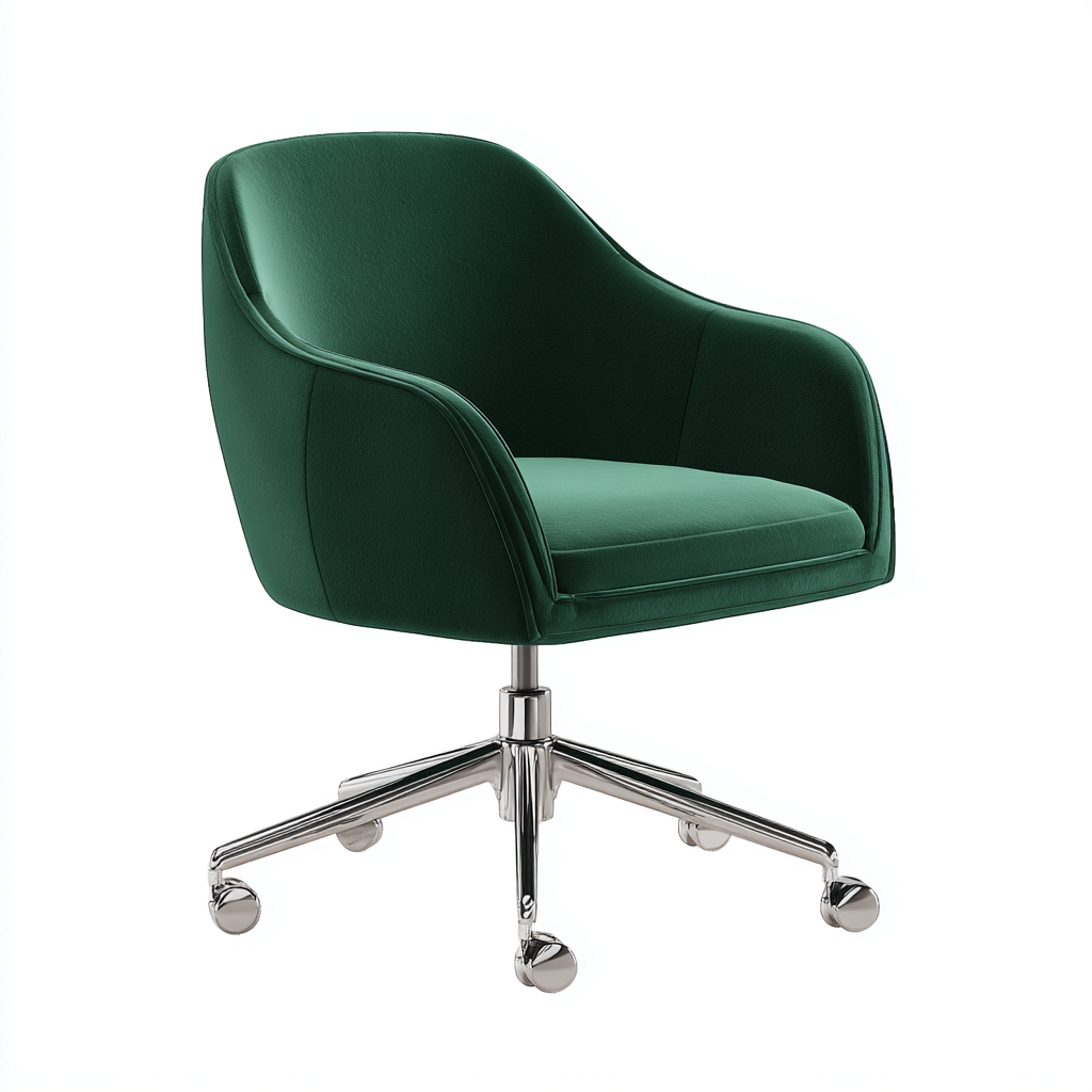 Sedia da ufficio girevole imbottita 62x60x82 cm - rivestimento in tessuto - design moderno-Roommyloft