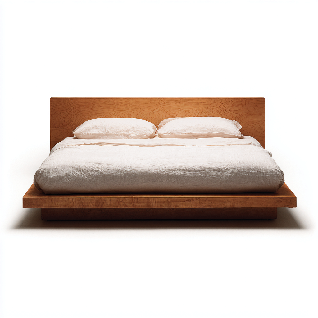 Letto matrimoniale in legno 200x160x85 cm - marrone - letto matrimoniale dal design minimalista per camera da letto-Roommyloft