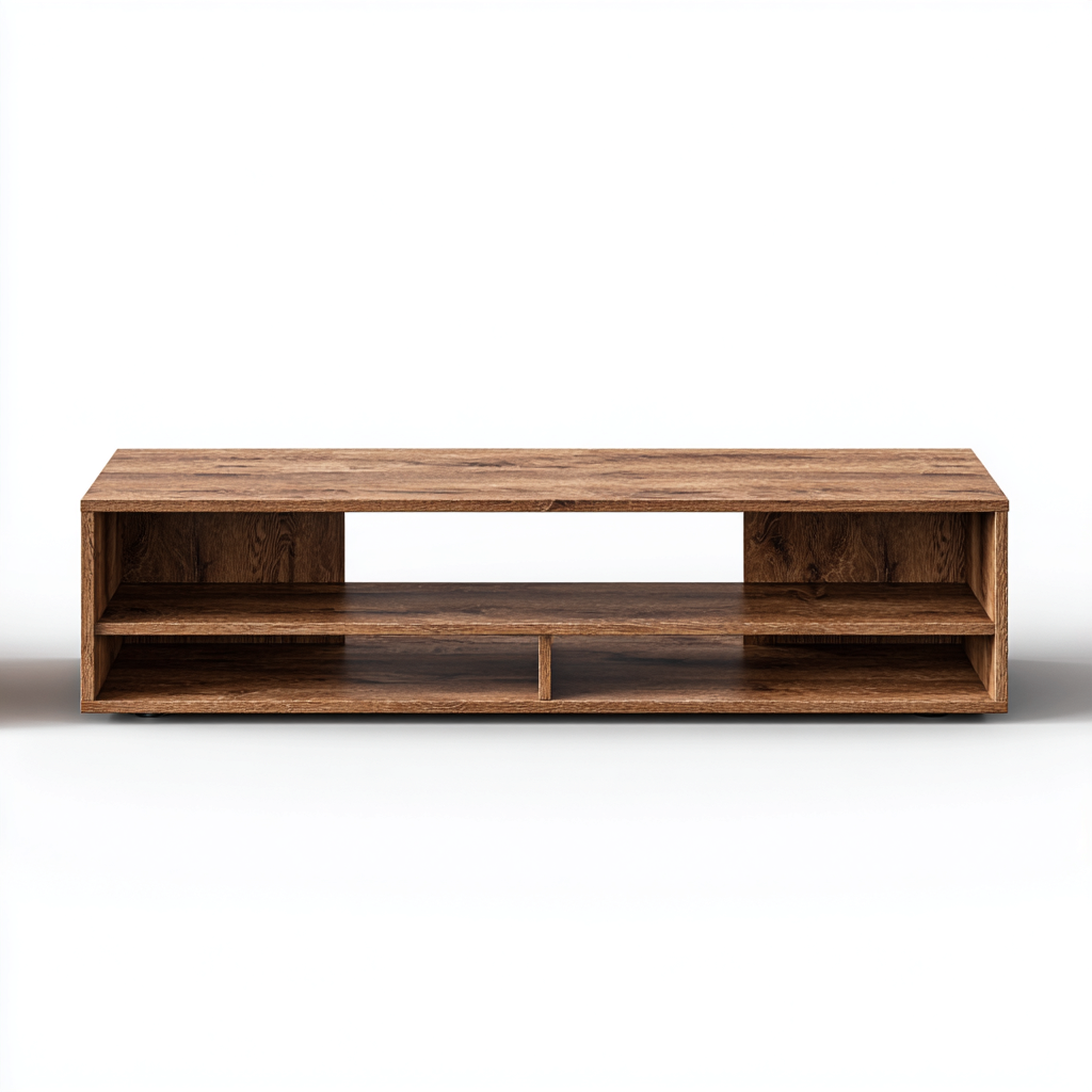 Mobile TV in legno 160x40x45 cm - marrone - stile moderno per soggiorno-Roommyloft