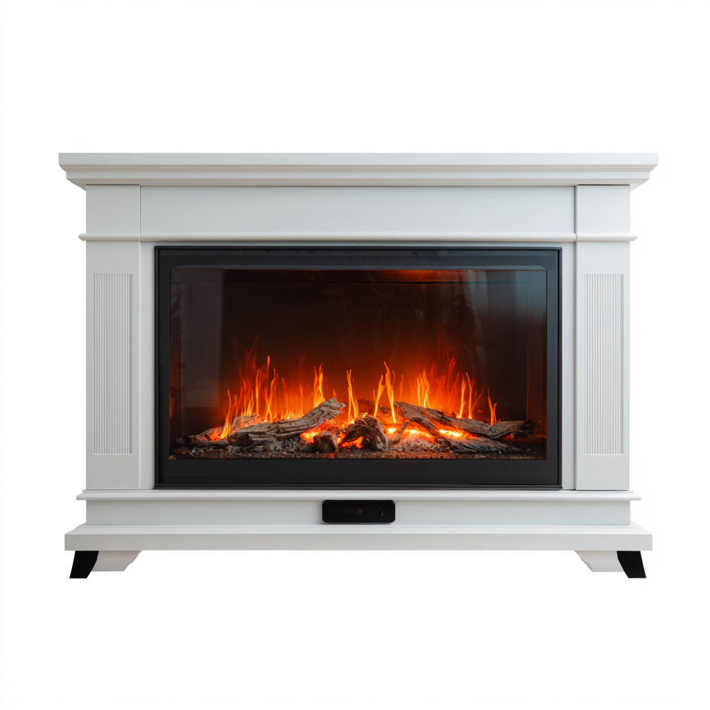 Camino elettrico con cornice classica 160x40x95 cm - bianco - design elegante per soggiorno-Nestgetnest