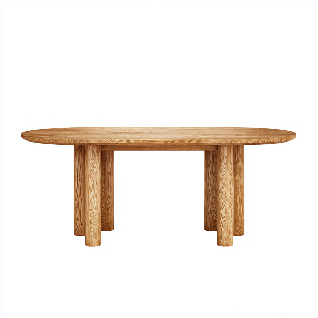 Tavolo da pranzo ovale 180x90x75 cm - design equilibrato - stile contemporaneo per sala da pranzo-Nestgetnest