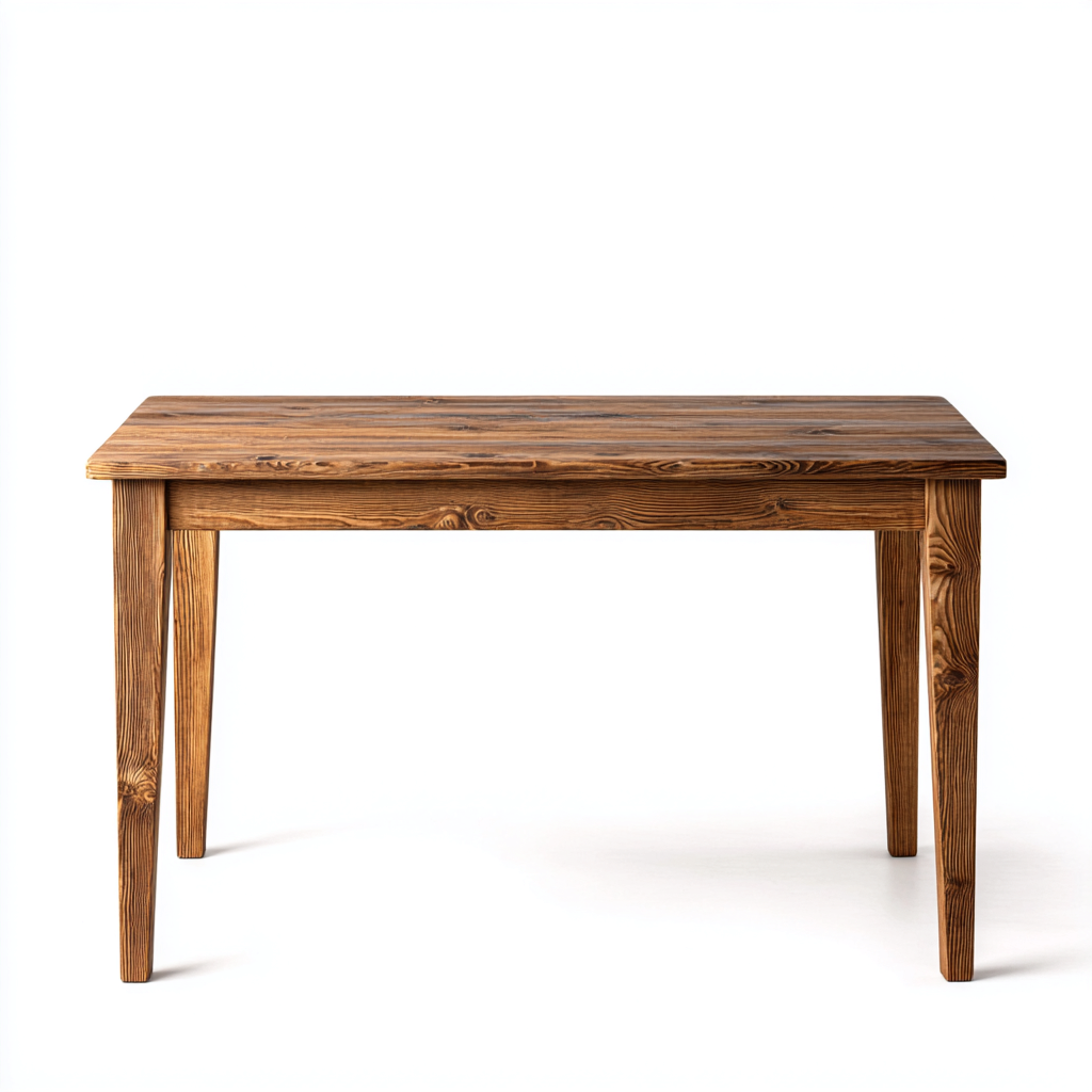 Tavolo da pranzo in legno massello 160x80x75 cm - marrone - stile rustico per sala da pranzo-Nestgetnest