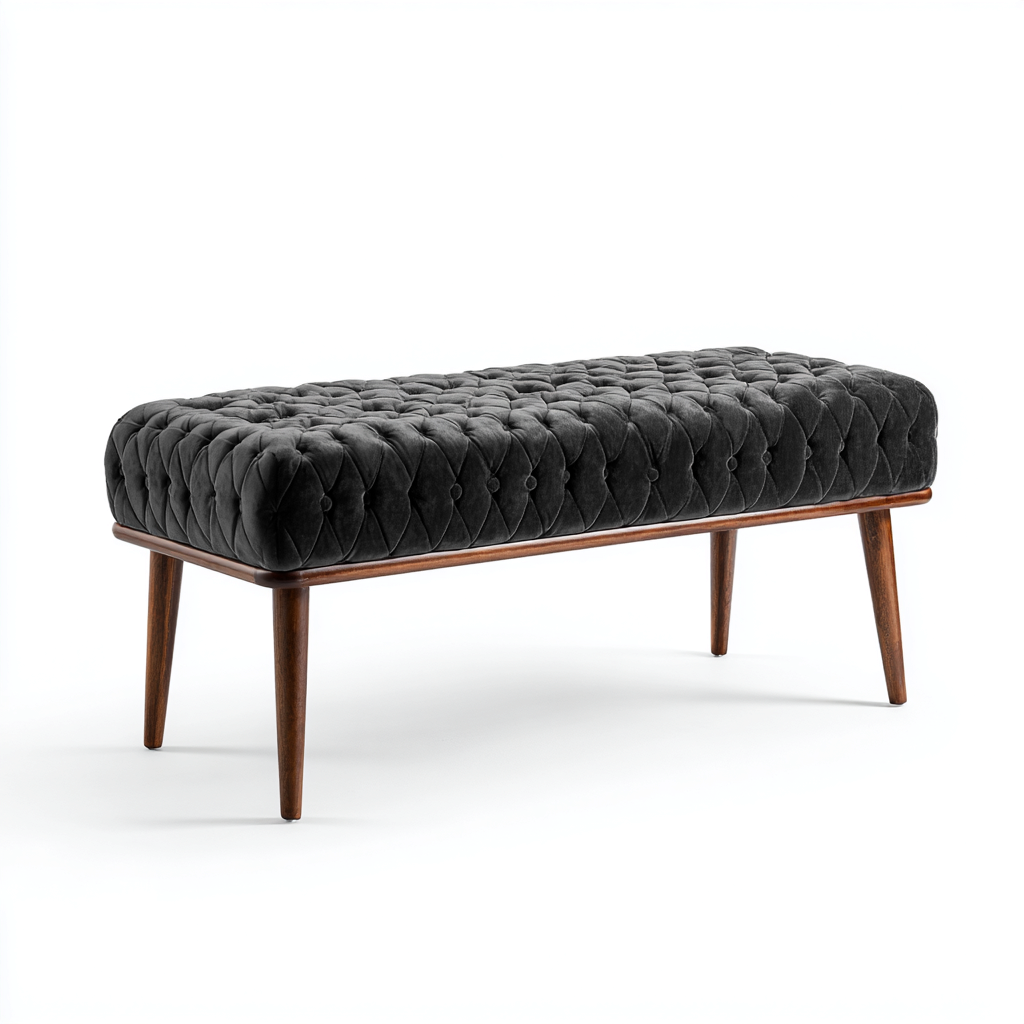 Panca da ingresso imbottita 120x40x45 cm - nero - design elegante per ingresso-Nestgetnest