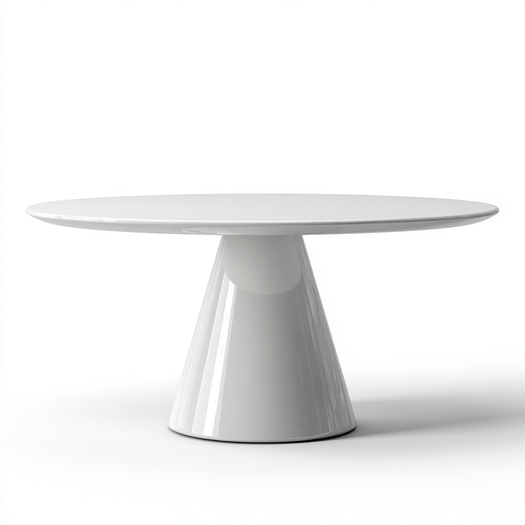 Tavolo da pranzo rotondo 120x120x75 cm - design contemporaneo - stile moderno per sala da pranzo-Nestgetnest