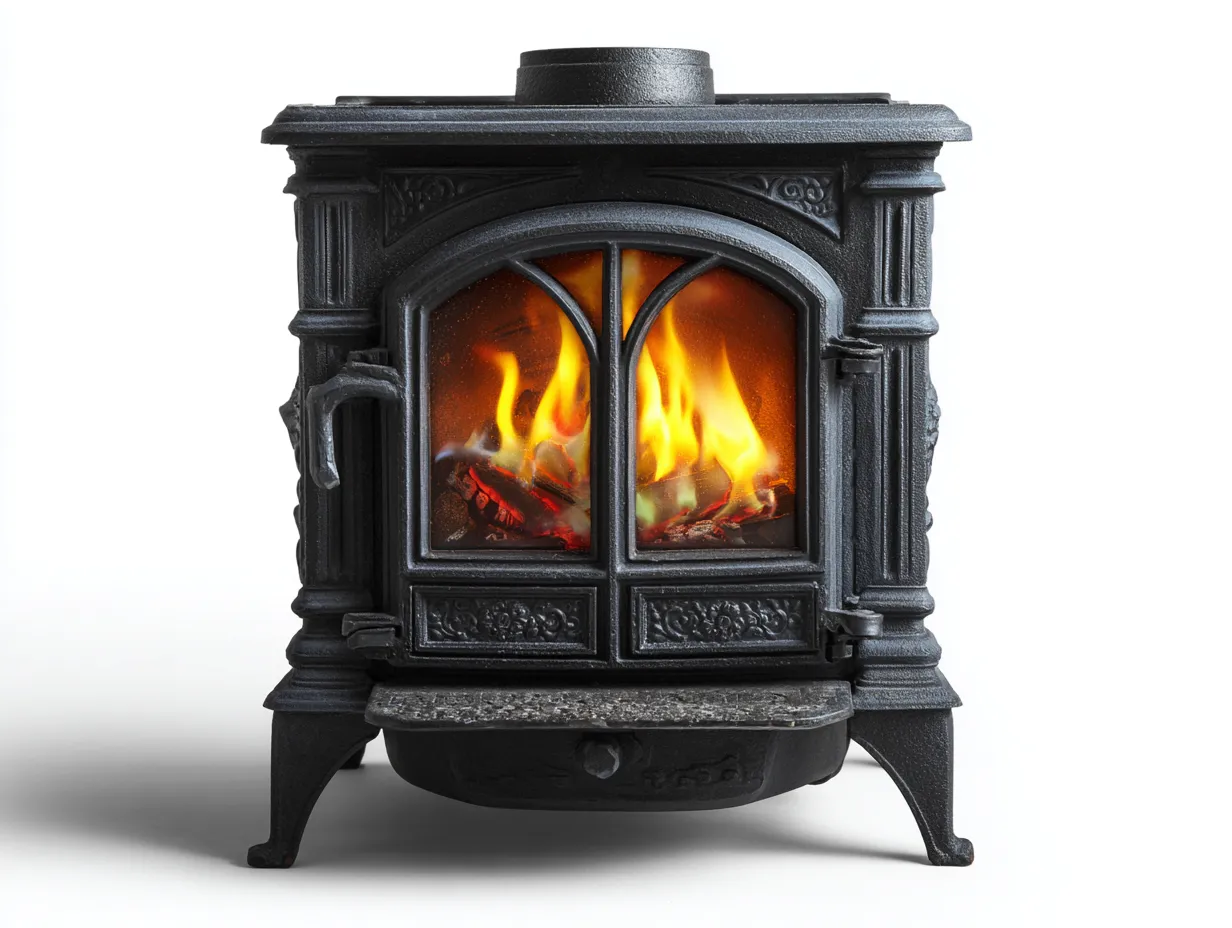 Chimeneas eléctricas de estilo clásico con efecto llama 60x40x70 cm - Negro - Diseño decorativo para salón-Craftmyloft