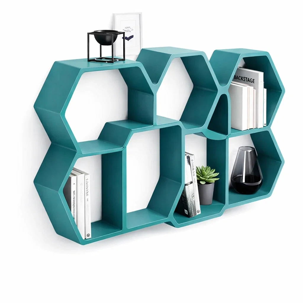 Modern Hexagon Modular Storage Shelf-Kestaro