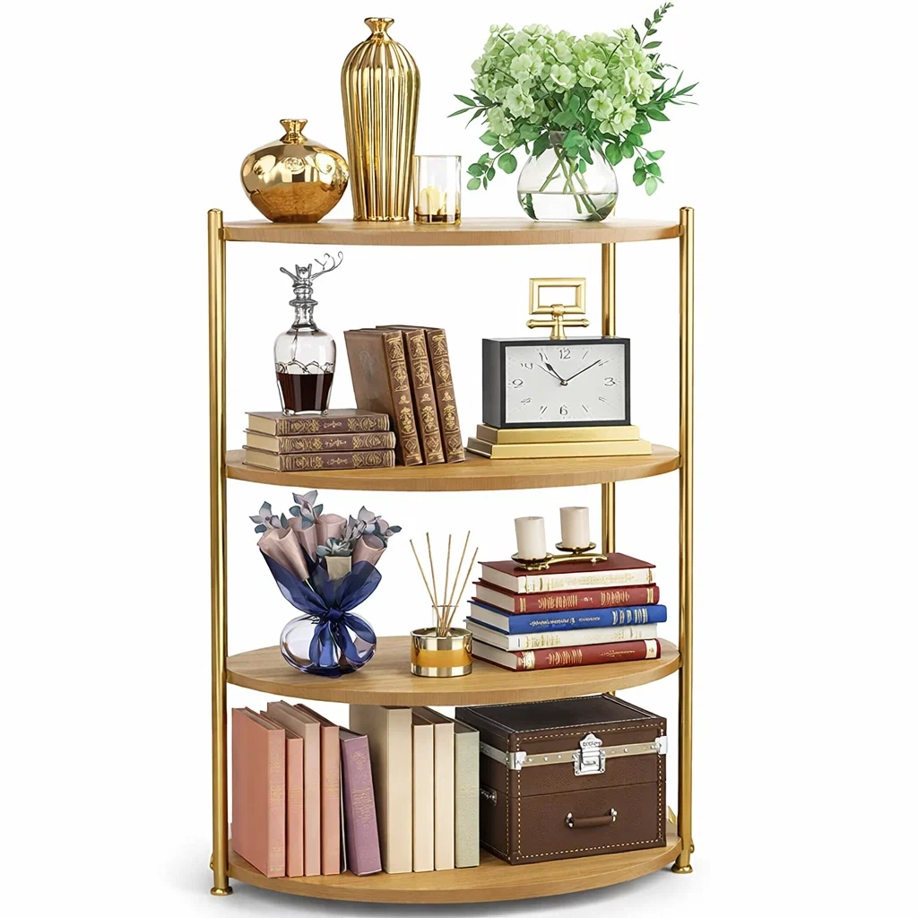 Round Corner Display Storage Shelf-Kestaro