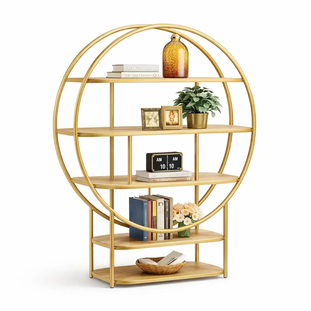 Round Frame Decorative Display Shelf-Kestaro