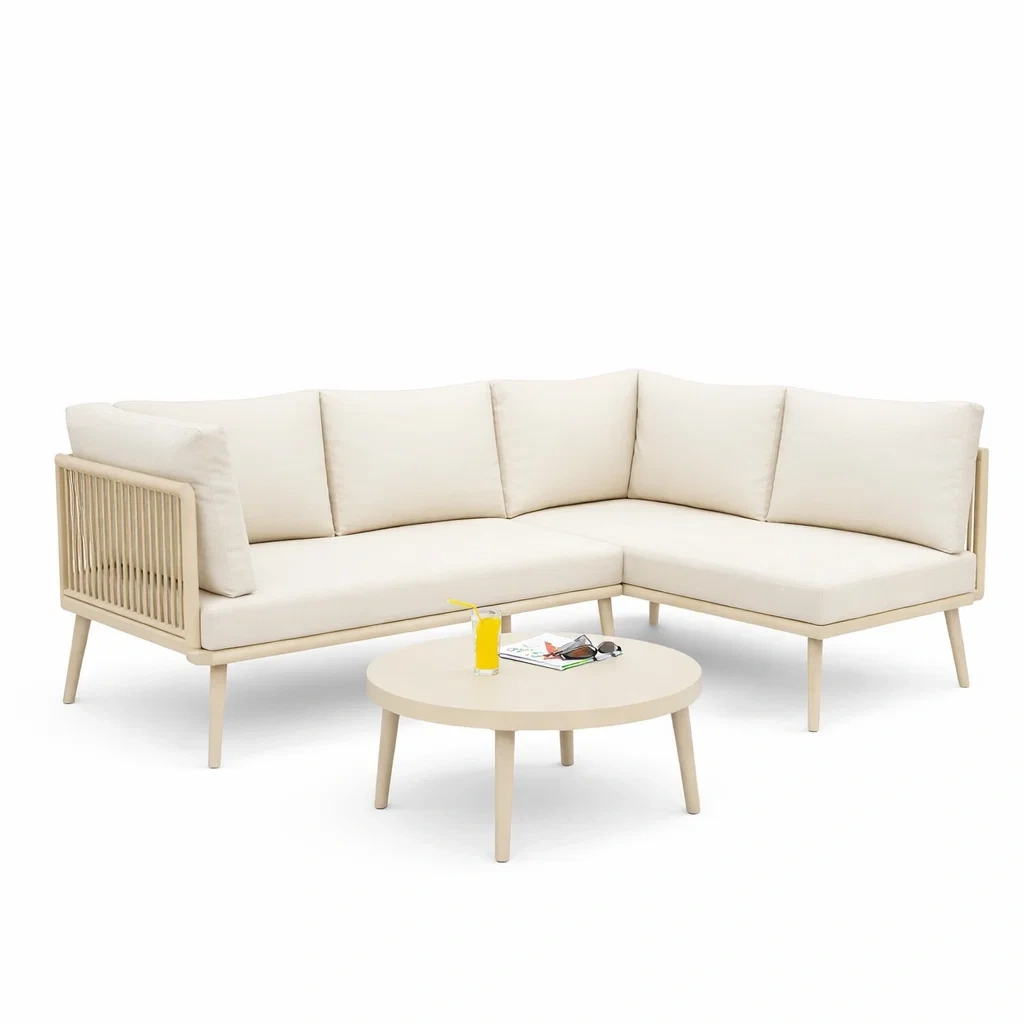 Modern Outdoor Corner Sofa Set-Kestaro