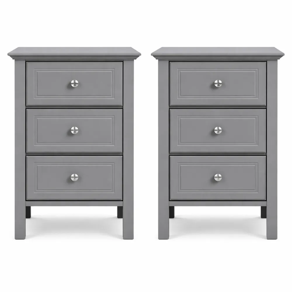 Tables de Chevet Modernes 3 Tiroirs pour Chambre ou Salon