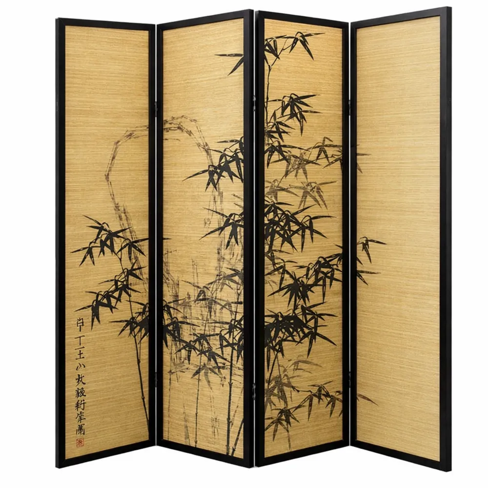 Écran de Séparation en Bois à 5 Volets, Dimensions 200x176x2 cm