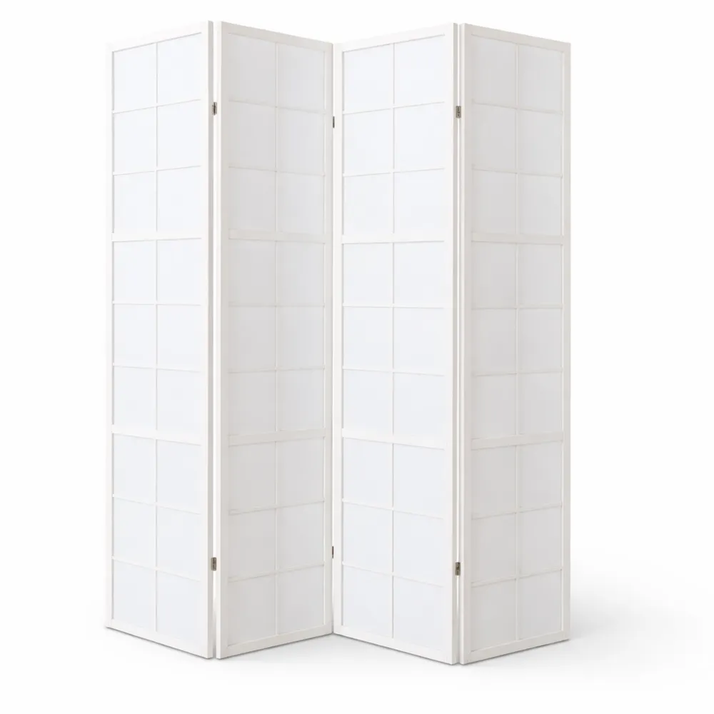 Paravent en Bois et Papier de Riz 5 Panneaux