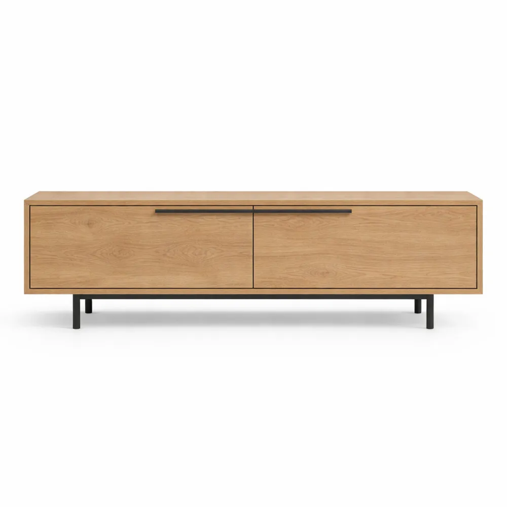 Meuble TV moderne avec rangement et portes