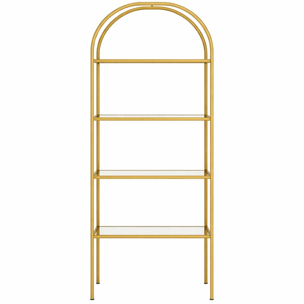 Étagère de Rangement en Verre à 5 Niveaux pour Maison