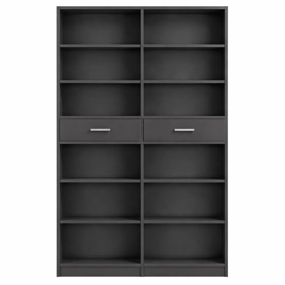 Grande étagère moderne ajustable avec tiroirs pour salon ou bureau