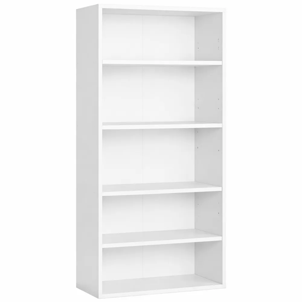 Étagère de Rangement à 6 Niveaux, Blanc, pour Salon et Bureau